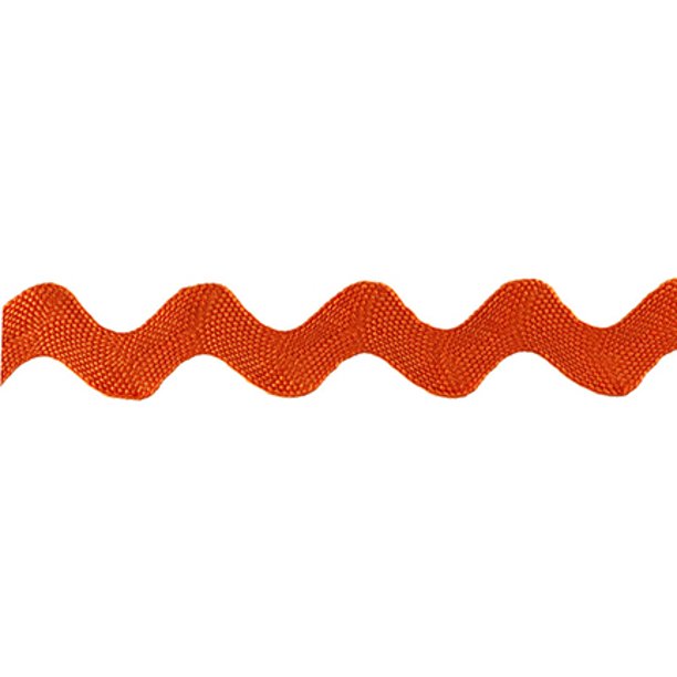 Jumbo Rick Rack Trim 11/8" x 6ft Orange
