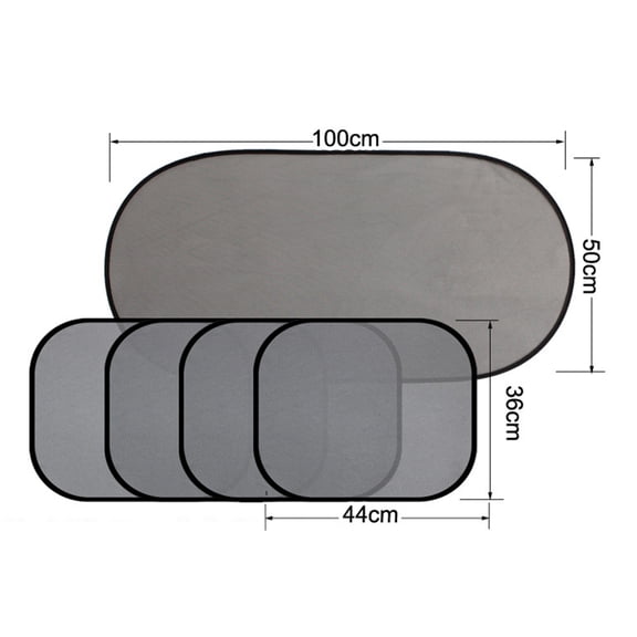 5 uds Auto parasol de coche estilo de coche visera de sol ventosa para ventana de coche cortina de coche Auto parasol Jadeshay A