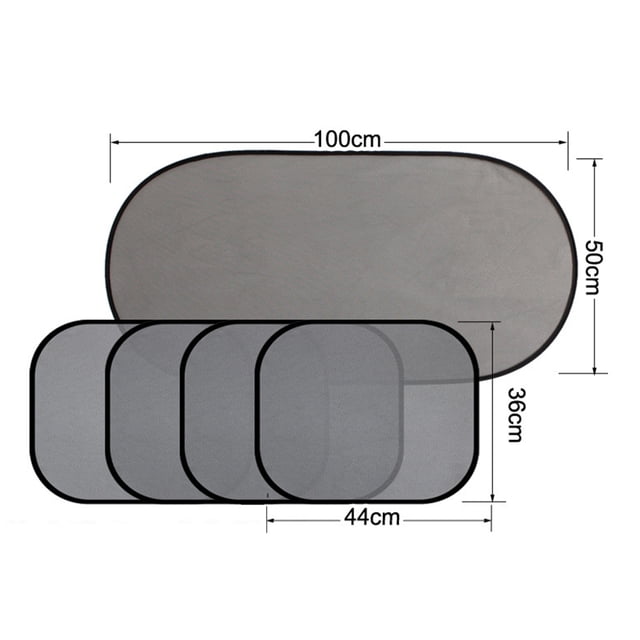 5 uds Auto parasol de coche estilo de coche visera de sol ventosa para ventana de coche cortina de coche Auto parasol Jadeshay A