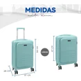 thumbnail image 2 of Maleta De Mano Linium Equipaje Para Cabina Avión Candado Tsa Color Aqua, 2 of 8