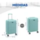 thumbnail image 2 of Maleta De Mano Linium Equipaje Para Cabina Avión Candado Tsa Color Aqua, 2 of 8