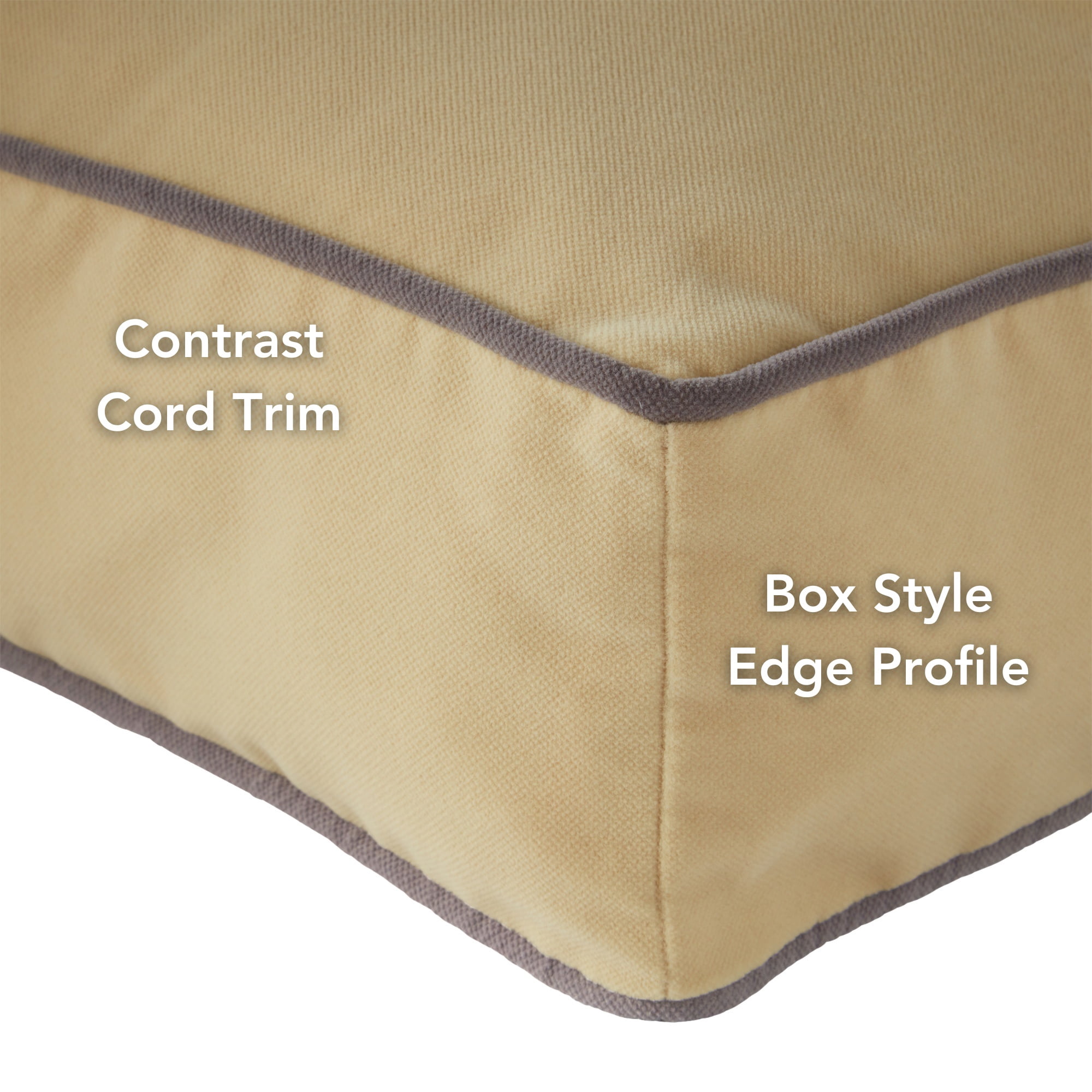Happy Hounds Buster Rectangle Pillow Style Dog Bed, Buttercream, Small (36 x 24 in.)