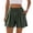 Army Green, variant on Women's High Waist Knit Shorts Soft Wide Leg Sleep Pajama Shorts with Pockets Vacation Casual Pull-On Stretchy Shorts​