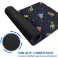 thumbnail image 6 of Long Mouse Pads for Desk,DarkBlue Dinosaurs in Space Pattern Desk Mats on Top Of Desks, Desk Mouse Pad Extra Large with 3mm Non-Slip Base and Stitched Edge for Gaming,Office,Work,Home 35.4"x15.7", 6 of 6