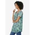 thumbnail image 2 of Woman Within Plus Size Knit Henley Tunic, 2 of 4