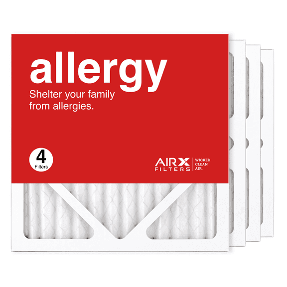 AIRx Filters 12x12x1 Air Filter MERV 11 Pleated HVAC AC Furnace Air Filter, Allergy 4-Pack Made in the USA