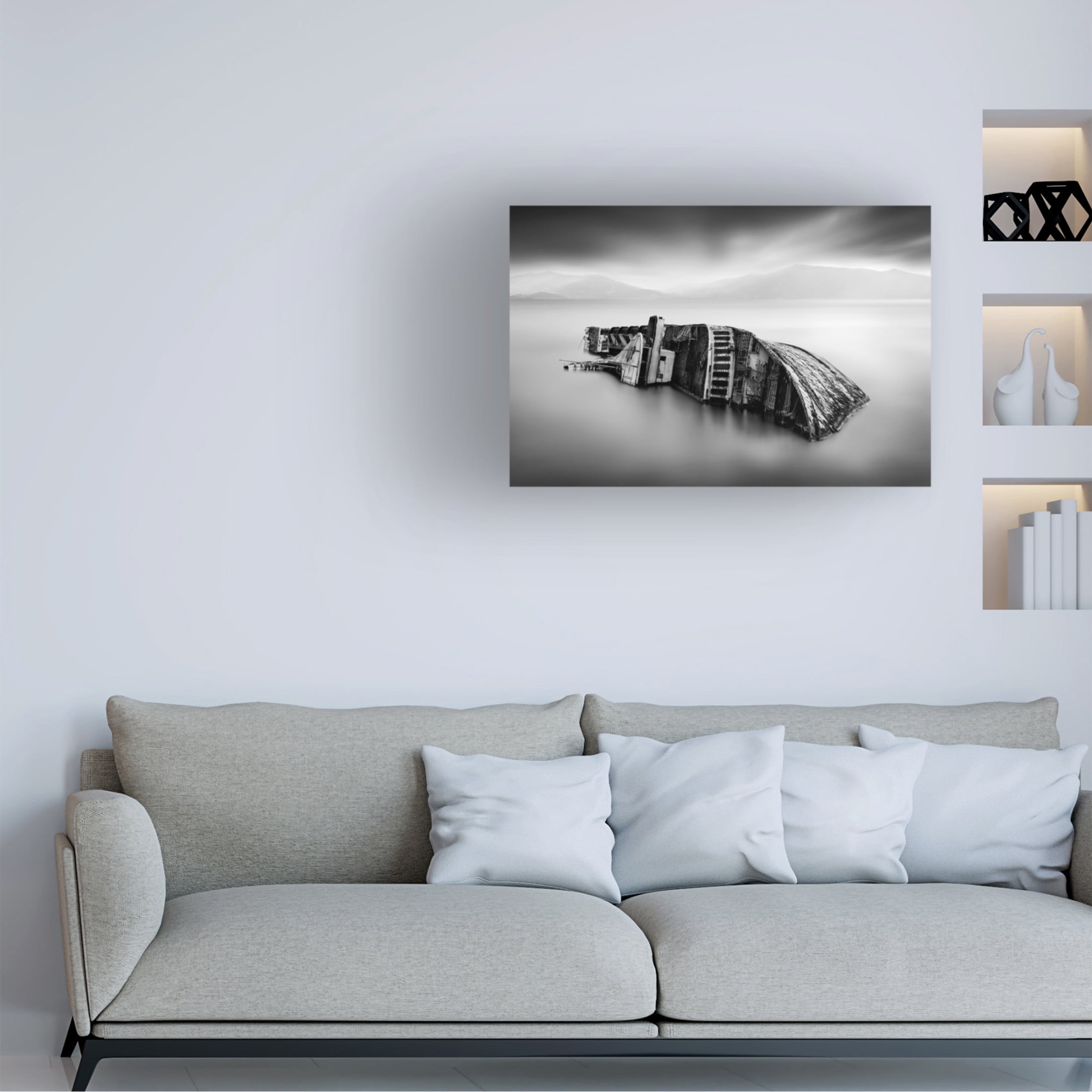 Canvas Wall Art - George Digalakis 'Mediterranean Sky Iii' Wall Art for Living Room, Bedroom, or Office D?cor by Trademark Fine Art - 24 x 16 Inches