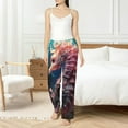 thumbnail image 4 of Salouo Ocean Seahorse Print Women's Pajama Pants Casual Loose Sweatpants PJs Flowy Pants Drawstring Palazzo for Women Wide Leg Pants Lounge Pajama -X-Large, 4 of 8