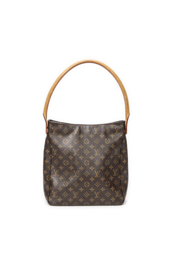 Pre-Owned Louis Vuitton Brown Looping GM Shoulder bag Monogram Canvas