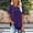 Purple-A, variant on Short Sleeve Shirts for Women Pleated Crewneck Blouses Dressy Casual Elegant Tops Loose peasant Summer T-Shirts Purple-A L(L)