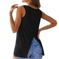 thumbnail image 6 of FAIWAD Womens Workout Tank Tops Summer Casual Sleeveless Athletic Shirts Split Back Flowy Running Blouses, 6 of 7