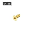 thumbnail image 3 of Flat Head Socket Cap Screws, M3-0.5 x 8mm Brass Inner Hex Drive Fasteners Bolts 24Pack, 3 of 6