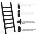 thumbnail image 5 of Bamboo Blanket Ladder, 6 Tier blanket holder, 68.9 Inch Tall blanket rack, Ladder Shelf against the wall, Rustic Bamboo Quilt Rack Stand in Bathroom, Living Room, Bedroom, Black, 5 of 17