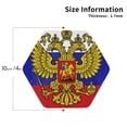 thumbnail image 2 of Russian Flag Leather Drinks Coasters Suitable for Various Cups Set of 6 Hexagon, 2 of 6