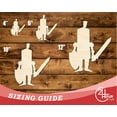 thumbnail image 3 of Unfinished Wood Cute Knight Shape | DIY Craft Cutout 42" / 1/2", 3 of 3