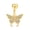 B*gold color, variant on Stainless steel belly button long butterfly belly button ring
