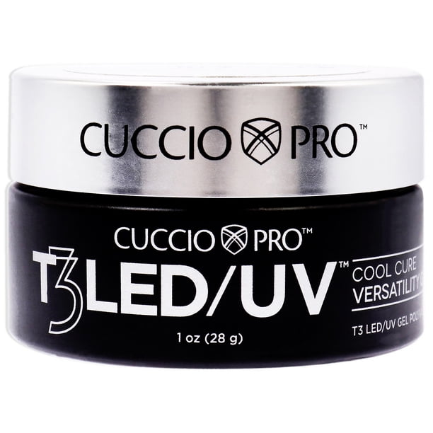 Gel T3 Cool Cure Versatility - Platinum de Cuccio Pro para mujeres - Gel para uñas de 1 oz Cuccio T3 Cool Cure Versatility Gel - Platinum Nail Gel Dama 1 oz