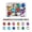 E - Mixed Color, variant on 48pcs Crystal Birthstone Charms Tiny Round Rhinestone Dangle Pendants with Loop-E - Mixed Color