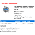 thumbnail image 2 of Front Wheel Hub Assembly - Compatible with 1996 - 1999 Oldsmobile LSS FWD 3.8L V6 1997 1998, 2 of 2