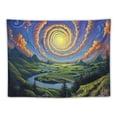 thumbnail image 5 of Creowell Fantasy Forest Tapestry Mushroom Tapestries Trippy Aesthetic Planet Tapestry Galaxy Space Tapestry Nature Landscape Tapestry for Bedroom Painting, 5 of 6