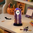 thumbnail image 6 of Halloween Decor-Halloween Decorations Indoor-Light Up Ghost in Glass Cloche-Cute Ghost with Light for Home Kitchen Mantel Tabletop Party Decor and Holiday Decorations, 6 of 7
