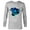Athletic Heather, variant on Avatar Na’vi in Pandora Jungle at Night with Logo - Long Sleeve T-Shirt for Men - Customized-White