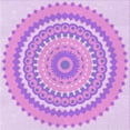 thumbnail image 1 of Ahgly Company Machine Washable Indoor Square Transitional Blossom Pink Area Rugs, 6' Square, 1 of 7