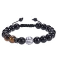 thumbnail image 4 of Basketball Baseball Bracelet Natural Beaded Rugby Bracelet Sports Bracelet With Card, 4 of 6