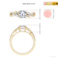 thumbnail image 5 of ANGARA IGI Certified Lab Grown 1 Ct Nature-Inspired Diamond Engagement Ring for Women in 14K Yellow Gold (Size-5.5mm| Color-F-G| Clarity-VS) | Anniversary, Jewelry Gift for Women | Diamond Ring, 5 of 7