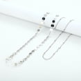 thumbnail image 1 of Moda Anteojos Cadena Titur de sol Colr Antipérdida Antideslizante colgante 76cm Correa Unisex Retenedor de cuerda para m - Rebanada redonda Soledad Cadenas para anteojos, 1 of 6