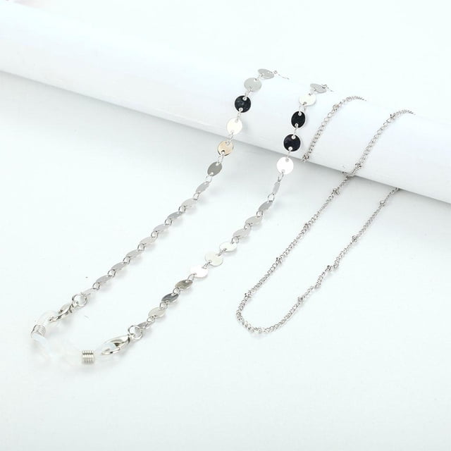 Moda Anteojos Cadena Titur de sol Colr Antipérdida Antideslizante colgante 76cm Correa Unisex Retenedor de cuerda para m - Rebanada redonda Soledad Cadenas para anteojos
