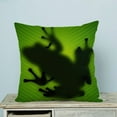 thumbnail image 1 of Funda de almohada ABPHQTO Fondo verde Sombra de rana 50x50 cm, 1 of 2