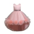 thumbnail image 3 of Gubotare Toddler Christmas Dress Toddler Kids Girls Butterfly Dress Sparkle Sequins Tulle Wedding Formal Birthday Dresses Size 6-7(Pink,6-7 Years), 3 of 9
