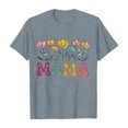thumbnail image 4 of Tops de Manga Corta de Verano para las Mujeres Imprimir Blusa de Cuello Redondo, Moda Ligera de Poliéster Spandex, 4 of 4