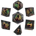 thumbnail image 1 of Dargon Eye Dices Set Sharp Edge Polyhedral Dice Set Resin Rolling Core Dice for TRPG Table Games Dungeons COC DND Games, 1 of 3