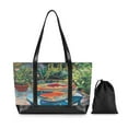 thumbnail image 7 of FORMRS Canvas Laptop Tote Bag for Women with 15.6" Computer Compartments Shoulder Handbag, Art Goldfish Bowl, 7 of 7