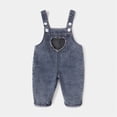 thumbnail image 2 of Hessimy Toddler Baby Boys Girls Winter Lightweight Down Pants Windproof Warm Snow Pant Trousers (Blue,18-24 Months), 2 of 9