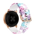 thumbnail image 2 of YOPTOP For Samsung Galaxy Watch Active Replacement Soft Silicone Sport Wrist Band Straps, Brown Leopard,Butterfly, 2 of 5