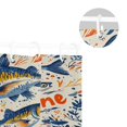 thumbnail image 5 of Yayeee Shower Curtain with Hooks 72"x72" Waterproof Fabric Bathroom Hanging Decor, Blue Sardines Pattern, 5 of 5