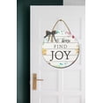 thumbnail image 2 of Eveokoki Door Decor In All Things Find Joy Sign for Front Door Porch Decorations Farmhouse Sign Hanging Rustic Home Decorations Wall Decor, 2 of 6