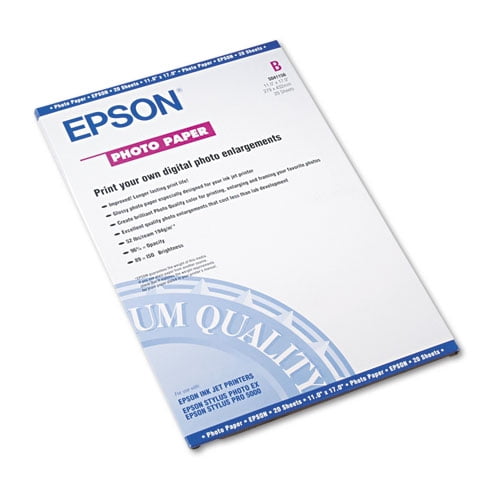 Glossy Photo Paper, 9.4 mil, 11 x 17, Glossy White, 20/Pack Glossy Photo Paper, 9.4 mil, 11 x 17, Glossy White, 20/Pack
