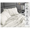 thumbnail image 3 of TiaGOC 100% Cotton Sheets for Queen Size Bed - Crispy Cooling Percale Sheets - Breathable & Durable Queen Sheet Set - Deep Pocket 16 Inches (Fits up to 18") - Ivory - 4 Pieces, 3 of 7
