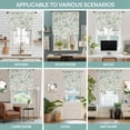 thumbnail image 6 of Tie Up Curtains for Windows Green Pastoral Flowers Valance Adjustable Balloon Curtain Farmhouse Floral Tie Up Shades for Kitchen Living Room Bedroom Privacy Curtain Drape 34x45 Inch, 6 of 9