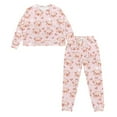 thumbnail image 5 of FOR U DESIGNS Heart Pig Women 2 Piece Pajamas Sets Size S Pajamas Long Sleeve Crew Neck Tops for Women Sleepwear Long Pants with Drawstring Nightwear Jogger, 5 of 6