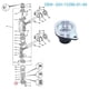 thumbnail image 2 of 63V-15396 Oil Seal Housing Assy for Outboard Parts 2T 9.9HP 15HP 63V-15396-01-94 Parsun Hidea, 2 of 5