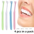 thumbnail image 5 of 4 Piezas Cepillo de Dientes de Mechón Pequeño Cepillo de Dientes de Mechón con Extremo de Cabeza Pequeña, Cepillo de Dientes de Sabiduría de Ajuste Suave de Ortodoncia Individual (Individual, 5 of 5