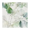 thumbnail image 4 of WYYP White Flower Green Leaves Square Table Cover 100% Polyester Fiber 52*52, 4 of 8