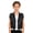 Black, variant on Kids Boys Fringe Sequin Vest Sleeveless Sparkly Waistcoat Open Front Tassel Jacket Western White 16