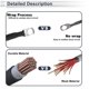 thumbnail image 2 of Ofertas Únicas 1 Pc Cable Inversor de Batería Universal 3/8" Lug 5/16" Lug 8FT Cable de Batería 5 AWG Gauge Cobre Estañado Negro, 2 of 7