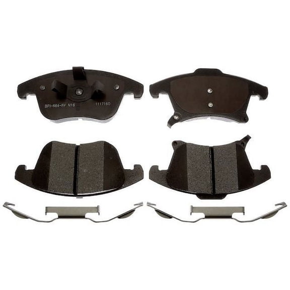 Front Brake Pad Set - Compatible with 2013 - 2020 Ford Fusion 2014 2015 2016 2017 2018 2019